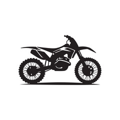 Obraz premium Racing motorbike silhouette vector art illustration