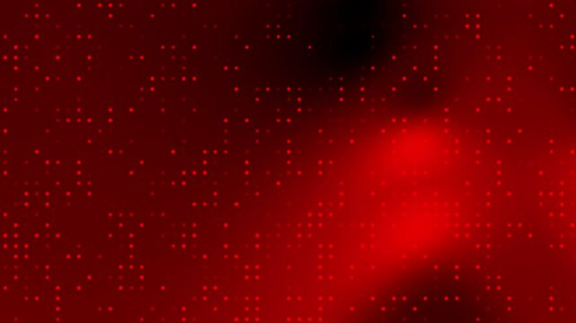 Abstract red background with blurred lights.