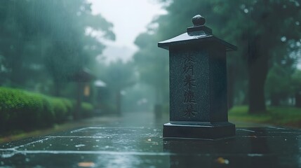 Smooth black Nightingale script written on a stone slab with ancient aesthetic