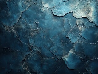 Naklejka premium dark blue textured background with gritty, grainy noise, creating a bold and dramatic visual, perfect for creative projects requiring depth and an edgy atmosphere, inviting exploration and intrigue