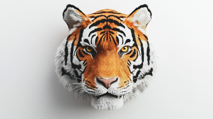 Fototapeta premium Close up Portrait of a Tiger s Face with Intense Gaze