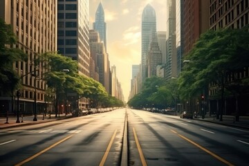 Obraz premium Photography difference between road street architecture metropolis.