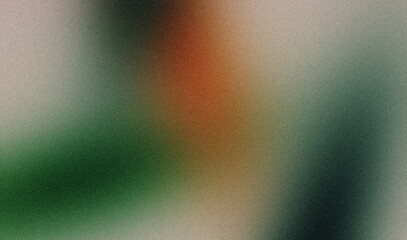 Vibrant colors grainy gradient background, green orange abstract noise texture backdrop design with glowing colors flow shaped, bright, noise effect, copy space.