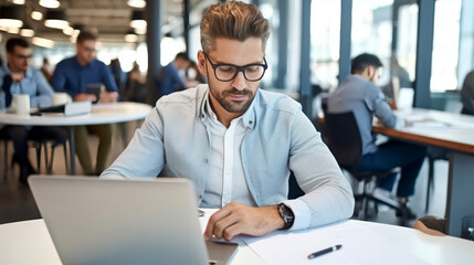 Fototapeta premium business people working in office
