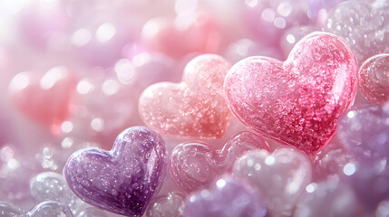 Fototapeta premium background with hearts