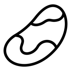 Brazil nuts icon. Vector line icon