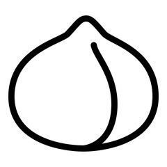Macadamia icon. Vector line icon