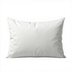 A simple, white pillow on a plain background, representing comfort and minimalism in bedding decor.