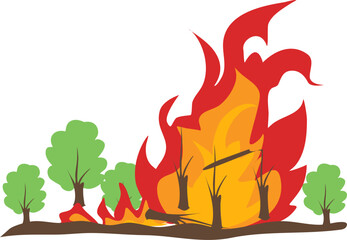 Natural disaster illustration 