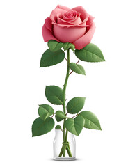 Obraz premium Rose isolated on background. Design element of flower cut out.