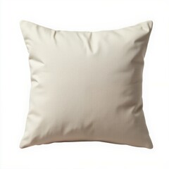 A plain beige cushion featuring a simple design, perfect for home decor or comfort.