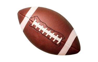 Fototapeta premium American Football On A Green Field During Sunset