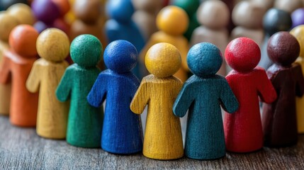 Diverse Colored Dots in Circle Formation