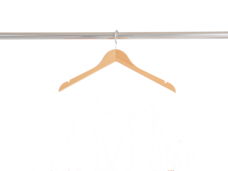 clothes hanger isolated on white background