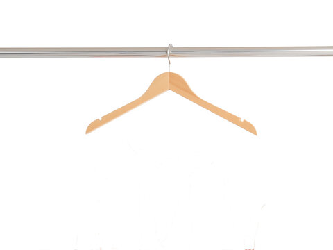 clothes hanger isolated on white background