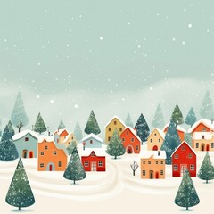 Colorful christmas village backgrounds landscape outdoors.