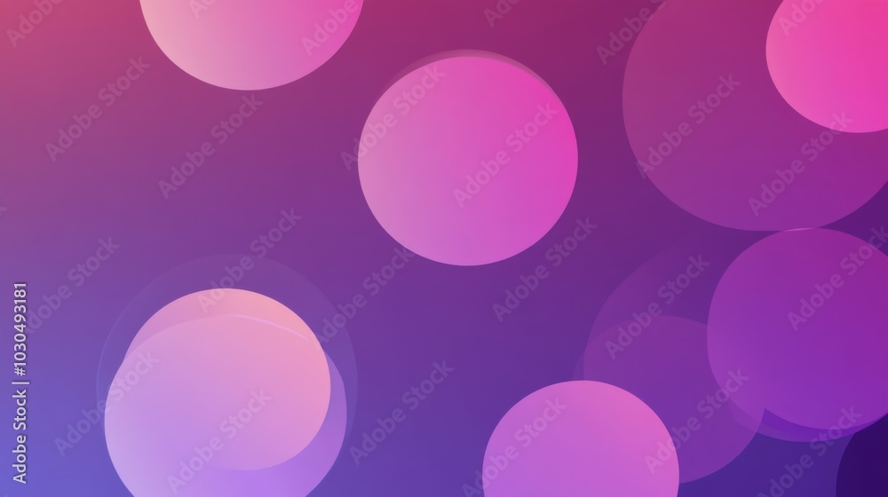 Poster vibrant abstract background with colorful circles