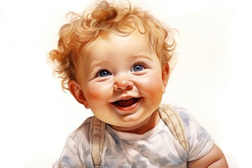 Fototapeta premium Baby baby portrait fun.