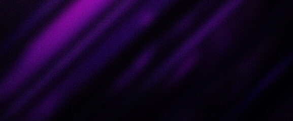 Obraz premium Gradient black and purple abstract background with noise texture. Grainy bright color gradient abstract wallpaper design. Can be used for banner background, cover, poster or presentation.