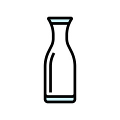carafe glass package color icon vector. carafe glass package sign. isolated symbol illustration