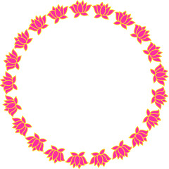 Pink and Yellow Double Lotus Flower Hanging Decoration | Wedding Decorations with flowers