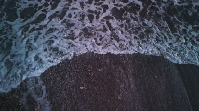 Flying over the sea in the afternoon