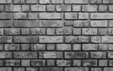 Abstract Black brick wall