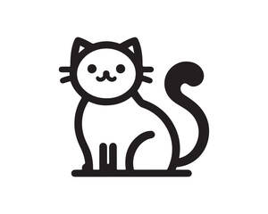 black cat vector illustration