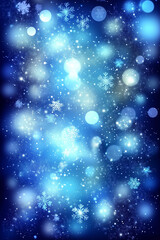 Obraz premium Snowflake inspired background with copy space