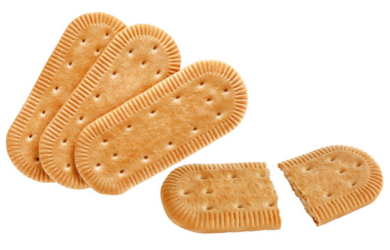 composi&ccedil;&atilde;o com biscoito maisena isolado em fundo transparente