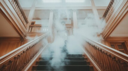 Haunted Halloween haunted house tour in an American mansion spooky snacks like bat-shaped cupcakes