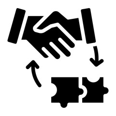 Business collaboration icon