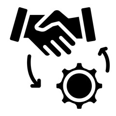 Business collaboration icon