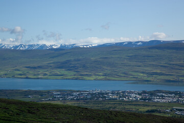 Iceland landscape at the ocean