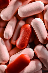 Composition with drug pills. Pharmaceutical products