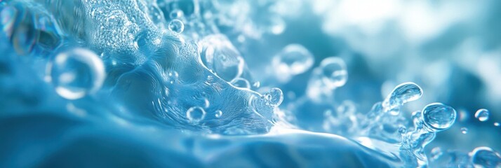 Enchanting Movement of Water: A Close-Up Exploration of Nature's Fluid Beauty