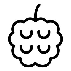 Custard apple icon. Vector line icon