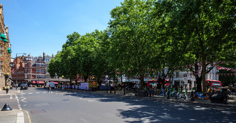 London - 05 28 2022: view of the Sloane Square