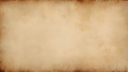 Fototapeta premium Aged parchment paper texture, grungy and worn with sepia tones, perfect for vintage design