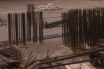 construction with reinforced concrete, laboratory sampling and quality of materials