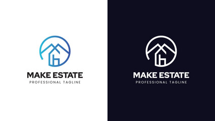 eal estate corporate logo. Real estate logo vector template. Corporate real estate logo.