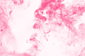 Smooth Pink Smoke Mist on Transparent Background, Smoke on transparent background