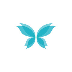 Butterfly illustration logo design