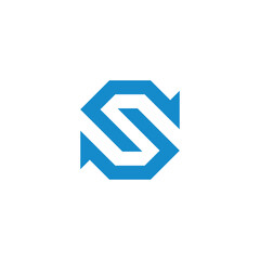 Letter S Octagon Logo Design