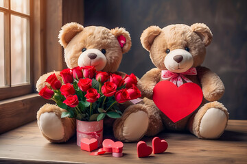Obraz premium AI-generated image of Valentine’s Day theme, a celebration of love and affection
