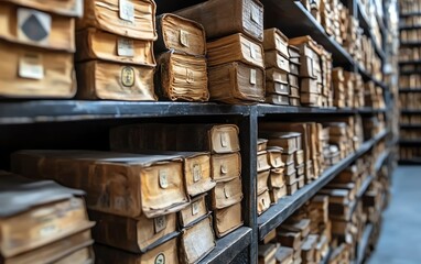 Fototapeta premium Indepth analysis of blockchain technology for document integrity and authenticity, emphasizing its role in verifying and securing important records