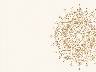 Fototapeta premium Free indian flower pattern rangoli background