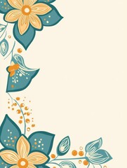 Free indian flower pattern rangoli background