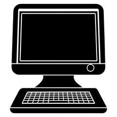 Fototapeta premium computer monitor isolated on white