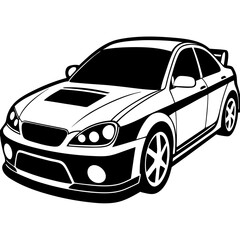 Fototapeta premium car isolated on white